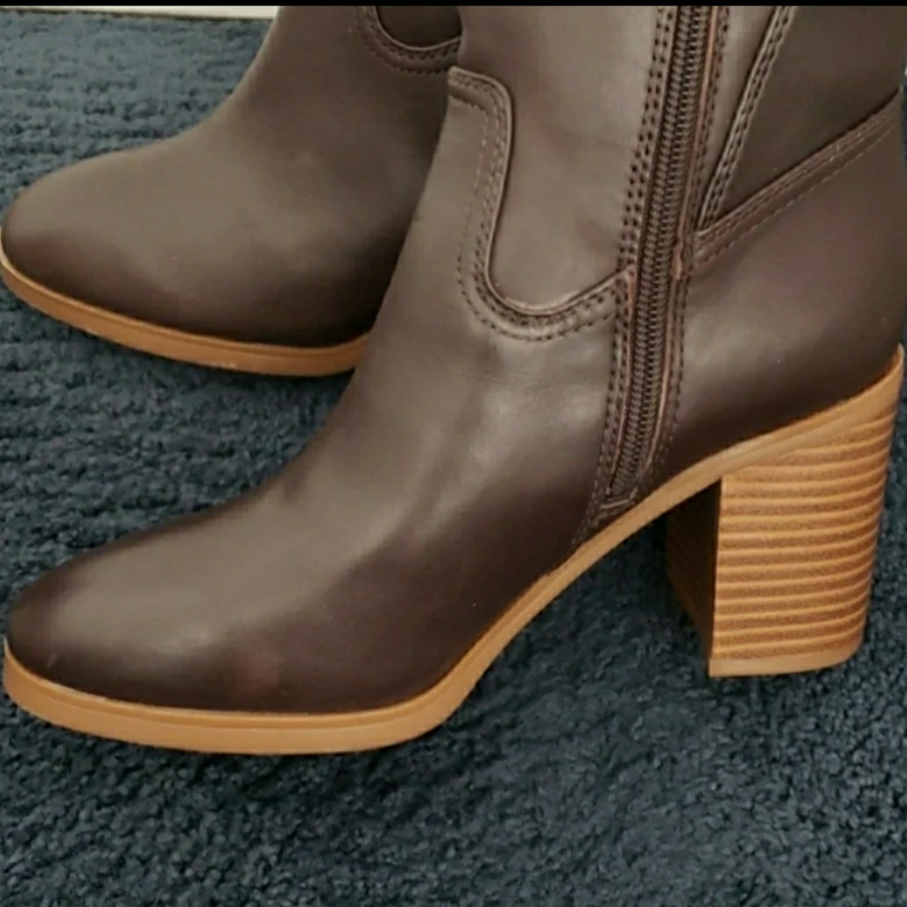 Leather Knee High Boots